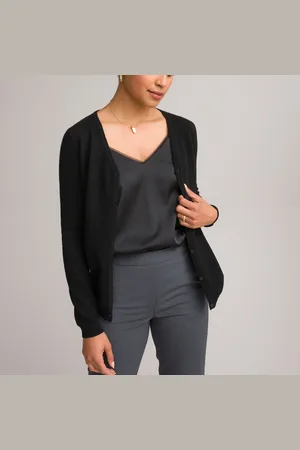 ANNE WEYBURN Cardigan, Maglia Fine, Puro Cashmere Donna Taglie 46/48 (IT) - 42/44 (FR)