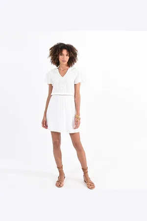 Molly Bracken Abito Corto, Dettagli Ricamati Donna Taglie M