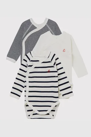 Petit Bateau Set Di 3 Body Con Apertura Laterale Taglie 1 mese - 54 cm