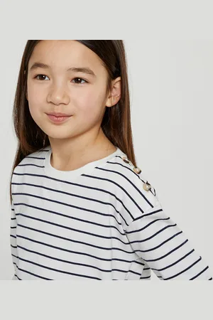 La Redoute T-shirt Alla Marinara Maniche Lunghe In Cotone Bambina Taglie 4 anni - 102 cm