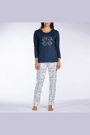 Melissa Brown Pigiama Lungo In Jersey Donna Taglie XL