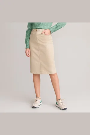 ANNE WEYBURN Gonna Dritta, Cotone Stretch, Media Lunghezza Donna Taglie 40 (IT) - 36 (FR)
