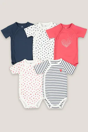 La Redoute Confezione Da 5 Body Neonato In Cotone Taglie prematuro - 45 cm