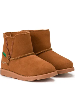 Kickers Stivali In Pelle Foderati Aldiza Bambina Taglie 31