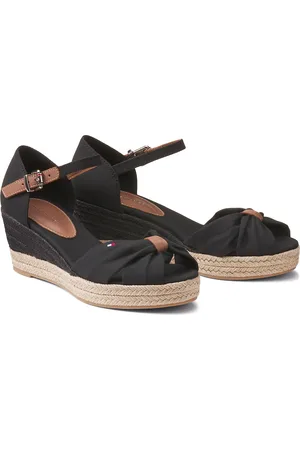 Tommy Hilfiger Sandali Open Toe Con Tacco A Zeppa Donna Taglie 39