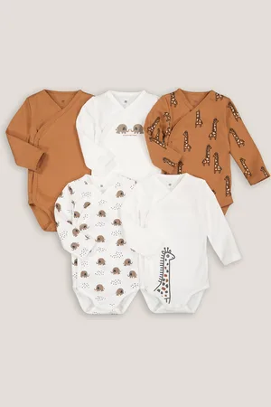 La Redoute Confezione Da 5 Body Nascita Maniche Lunghe Taglie prematuro - 45 cm