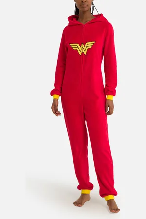 Wonder Woman Tuta Intera Molto Morbida Comics Donna Taglie S