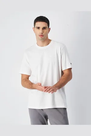 Champion T-shirt Maniche Corte Girocollo, Logo Ricamato Uomo Taglie S