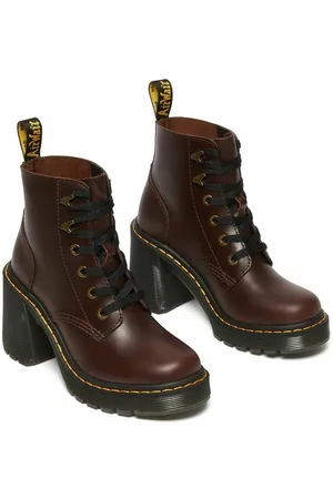 Dr. Martens Stivali Con Tacco E Lacci Jesy In Pelle Sendal Donna Taglie 39