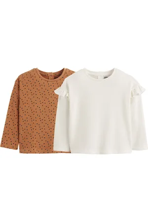 La Redoute Confezione Da 2 T-shirt Maniche Lunghe Bambina Taglie 12 mesi - 74 cm