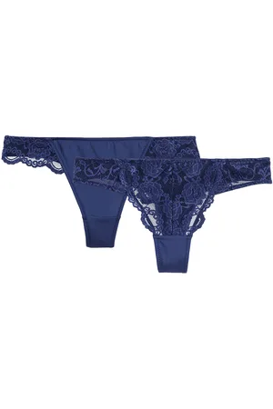 ANNE WEYBURN Confezione Da 2 Tanga In Pizzo E Microfibra Anthea Donna Taglie 44 (IT) - 40 (FR)