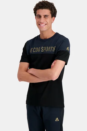 Le Coq Sportif T-shirt Maniche Corte Colorblock Uomo Taglie S