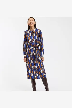 La Redoute Abito-chemisier, Fantasia Grafica Donna Taglie 40 (IT) - 36 (FR)