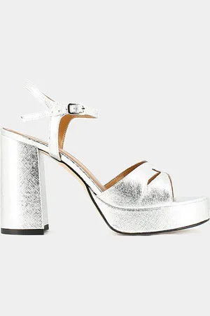 Jonak Sandali In Pelle Justine, Platform Donna Taglie 39
