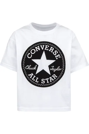 Converse T-shirt A Maniche Corte Bambina Taglie 8/10 anni - 126/138 cm