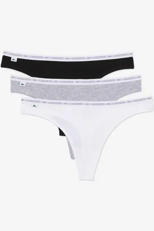 Lacoste Confezione Da 3 String In Cotone Donna Taglie XS