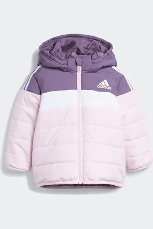 adidas Piumino Con Cerniera E Cappuccio Bambina Taglie 3/6 mesi - 60/67 cm