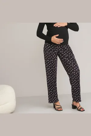 La Redoute Pantaloni Premaman Larghi A Pois Donna Taglie 48 (IT) - 44 (FR)