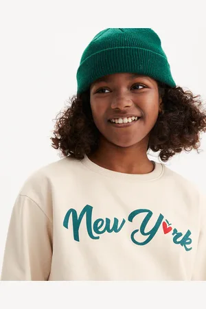 La Redoute Felpa Girocollo, Stampa New York Bambina Taglie 5 anni - 108 cm