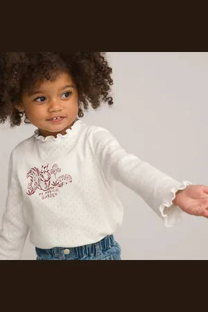 La Redoute Confezione Da 3 T-shirt Maniche Lunghe, Maglia Pointelle Bambina Taglie 3 mesi - 60 cm