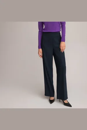 La Redoute Pantaloni Larghi, In Crêpe Con Satin Donna Taglie 40 (IT) - 36 (FR)