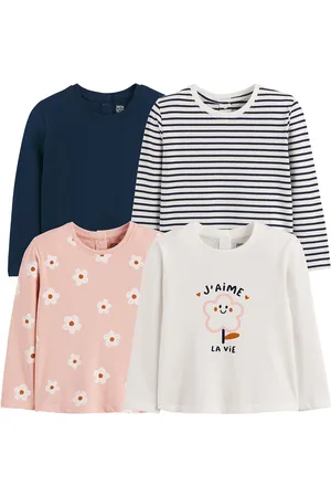 La Redoute Confezione Da 4 T-shirt A Maniche Lunghe Bambina Taglie 18 mesi - 81 cm
