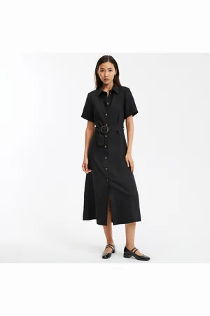 La Redoute Abito Chemisier Misto Lyocell Lino Signature Ophelie Donna Taglie 38 (IT) - 34 (FR)