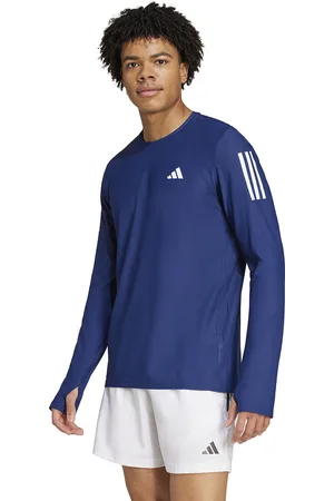 adidas T-shirt Da Running Maniche Lunghe, Logo Uomo Taglie XXL