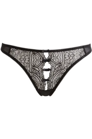 SUITE PRIVEE Perizoma In Pizzo E Tulle Aperte Davanti Donna Taglie 38 (IT) - 34 (FR)