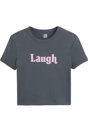 La Redoute T-shirt Maniche Corte Con Messaggio Bambina Taglie 14 anni - 156 cm