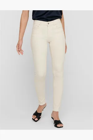 ONLY Jeans Slim, Fondo Con Frange Donna Taglie XS / L30