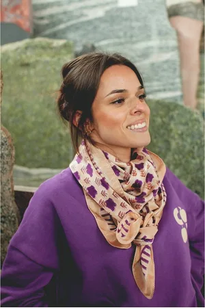 Apaches Collections Grande Foulard Seta Latika Poppy