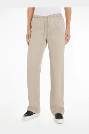 Calvin Klein Pantaloni Larghi Satinati Donna Taglie 38 (IT) - 34 (FR)