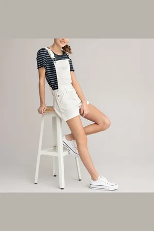 La Redoute Salopette Shorts In Denim Bambina Taglie 16 anni - 162 cm