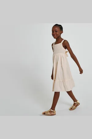 La Redoute Abito Da Cerimonia Con Spalline E Punto Smock Bambina Taglie 3 anni - 94 cm
