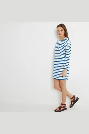 La Redoute Abito Alla Marinara Signature, Maniche Lunghe Donna Taglie XS