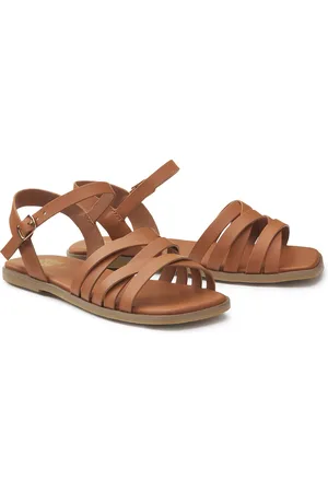 La Redoute Sandali Piatti Con Cinturino Intrecciato Bambina Taglie 28