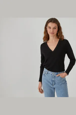 La Redoute Maglione Basico, Scollo A V Donna Taglie S