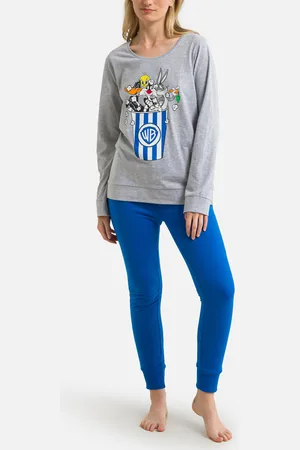 LOONEY TUNES Pigiama Maniche Lunghe 100 Anni Donna Taglie S