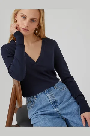 La Redoute Maglione Basico, Scollo A V Donna Taglie S