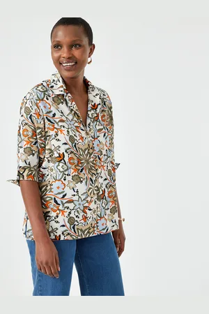 ANNE WEYBURN Camicia Stampa Floreale, Maniche A 3/4 Donna Taglie 42 (IT) - 38 (FR)