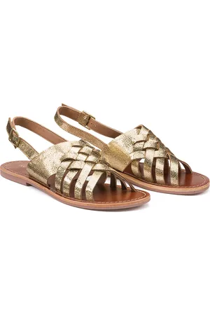 La Redoute Sandali Piatti In Pelle, Cinturini Intrecciati Donna Taglie 36