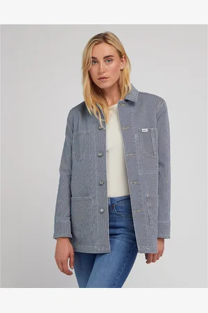 Lee Giacca Dritta Con Righe Sottili Donna Taglie S