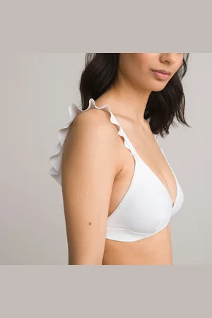 La Redoute Reggiseno Per Bikini A Triangolo, Dettagli Volant Donna Taglie 38 (IT) - 34 (FR)