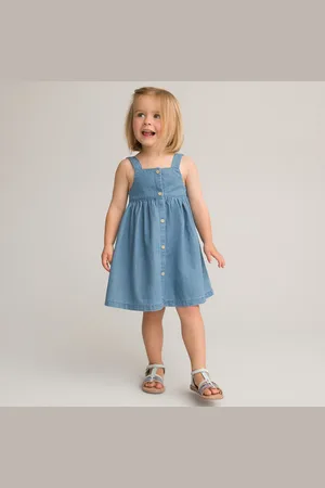 La Redoute Abito Con Bretelle In Denim Taglie 3 mesi - 60 cm