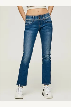 Pepe Jeans Jeans Slim Con Vita Standard, Doppia Abbottonatura Genna Donna Taglie 40 (IT) - W26 L32 (US)