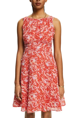 ESPRIT Abito Plissettato Girocollo Donna Taglie 46 (IT) - 42 (FR)