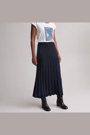 ANNE WEYBURN Gonna Plissettata In Maglia, Lunga Donna Taglie 40 (IT) - 36 (FR)