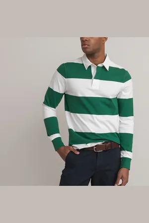 La Redoute Polo In Cotone A Righe, Maniche Lunghe Uomo Taglie XL