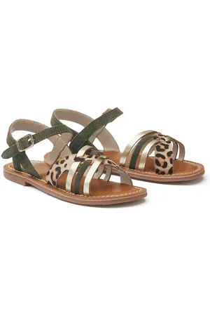 La Redoute Sandali Piatti In Pelle Multi-cinturini Bambina Taglie 26